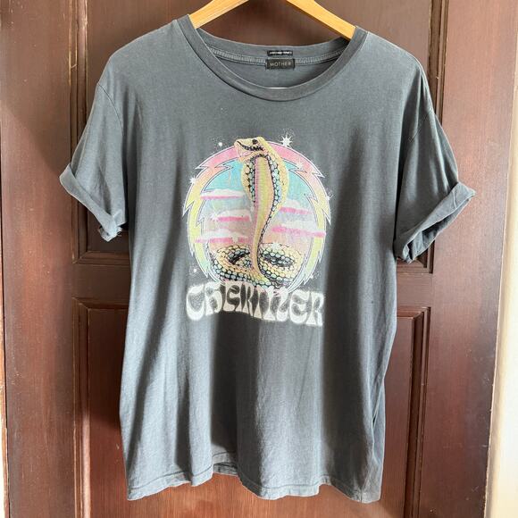 MOTHER | The Goodie Goodie Oversized Cobra Charmer Tee Gray | Medium - Picture 2 of 6